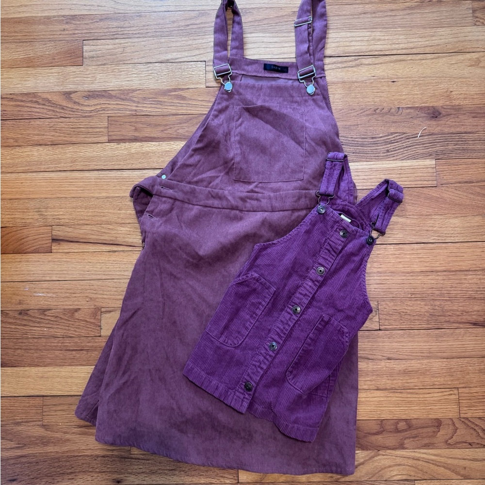 Mommy & Me corduroy jumper set